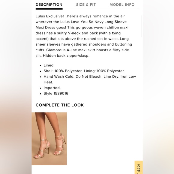 EUC | Lulu's Love You So Dress in Navy - Picture 11 of 14